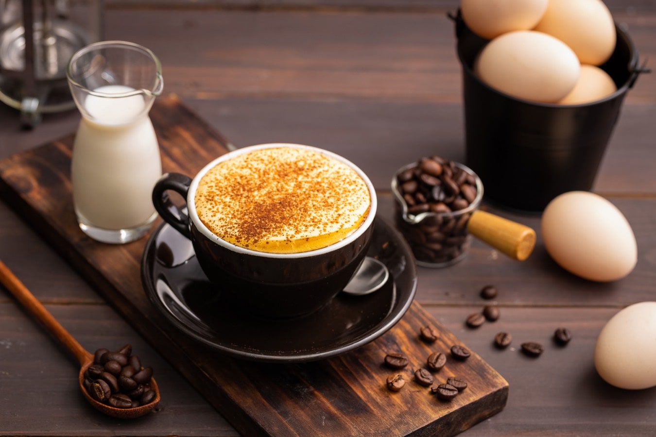 Salt coffee in Hanoi surprises first-timers with its subtle saltiness that enhances the coffee’s natural sweetness 